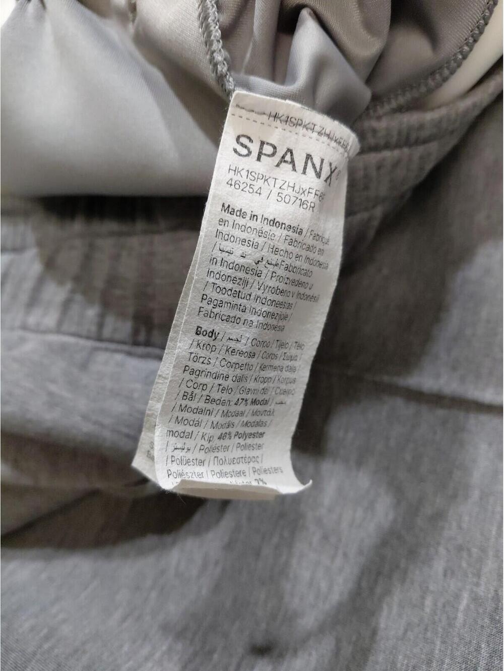 Spanx Wide Leg Sweat Pants Gray Size L EUC Draw String Side Pkts Flat Front - Picture 7 of 9